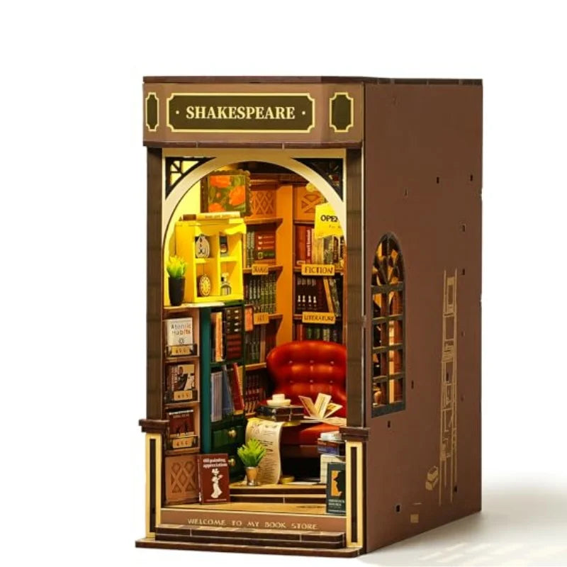 Shakespeare Bookstore with Lights - Model to assemble