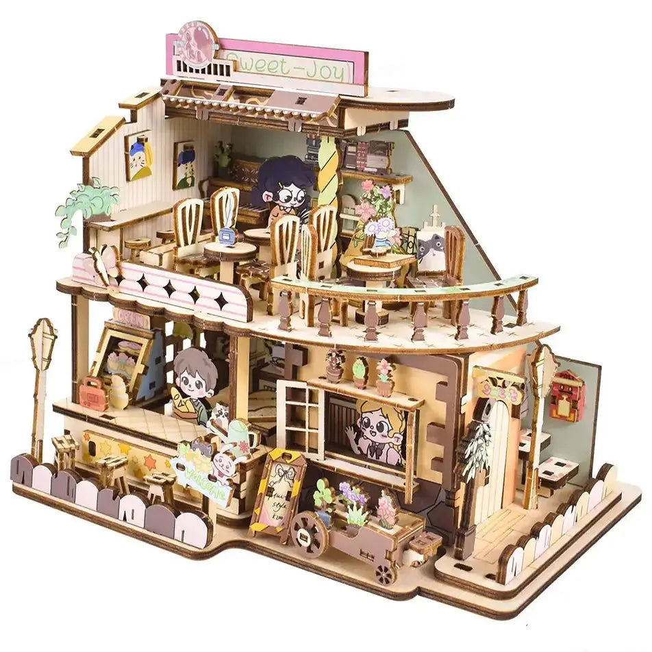 Sweet Shop Miniature House Kit Wooden