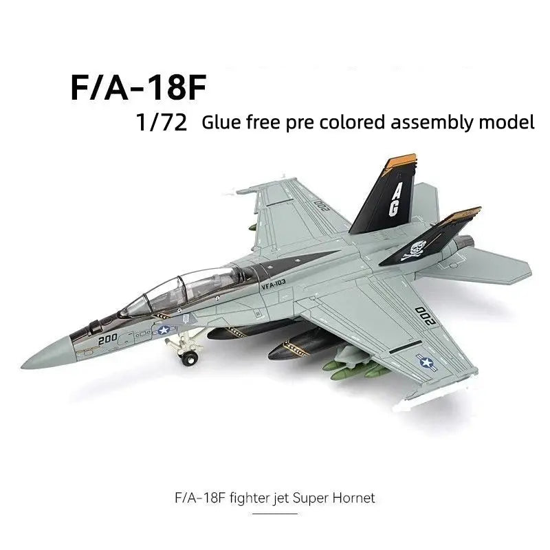 1/72 Scale Fighter Jet 3D Puzzle Model Kit – DIY Assembly Plastic Aircraft Collectible Display - Model to assemble