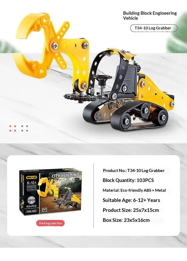 Metal Off-Road Vehicle Building Blocks - Model to assemble