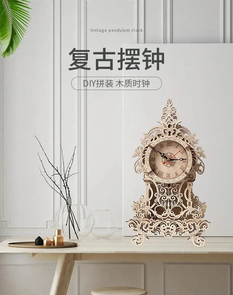 Vintage Pendulum Owl Clock Ferris Wheel Model to assemble