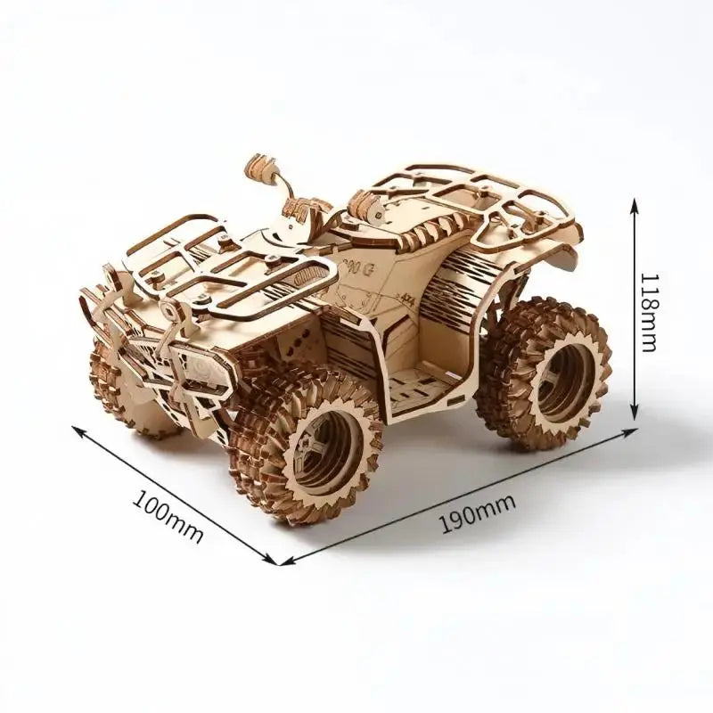 ATV Wooden Model Kit - Model to assemble