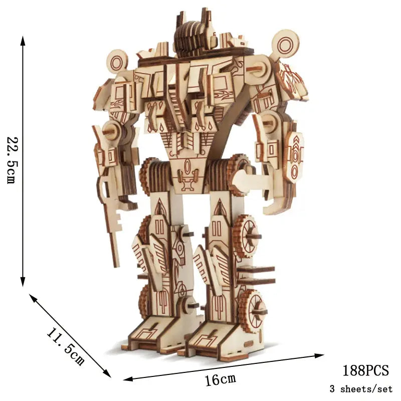 Kendo & Robots Wooden Model Kits Model to assemble