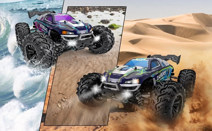 4WD Remote Control Car Off Road 4x4 RC High Speed Buggy Truck Super Brushless 50 or 80KM/H Fast Drift Racing Toy Kids Adults Model to assemble