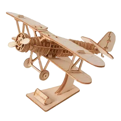Old vehicles (Sailing Ship / Biplane / Steam Locomotive / Car) - Model to assemble