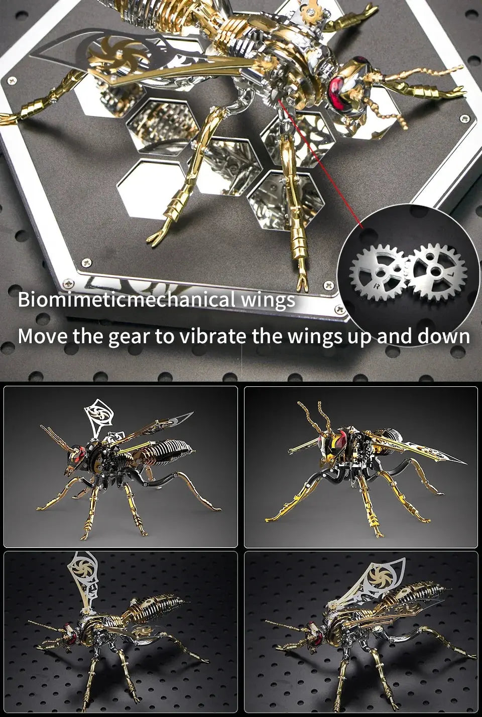 Large Wasp DIY Metal Model Kit - Model to assemble