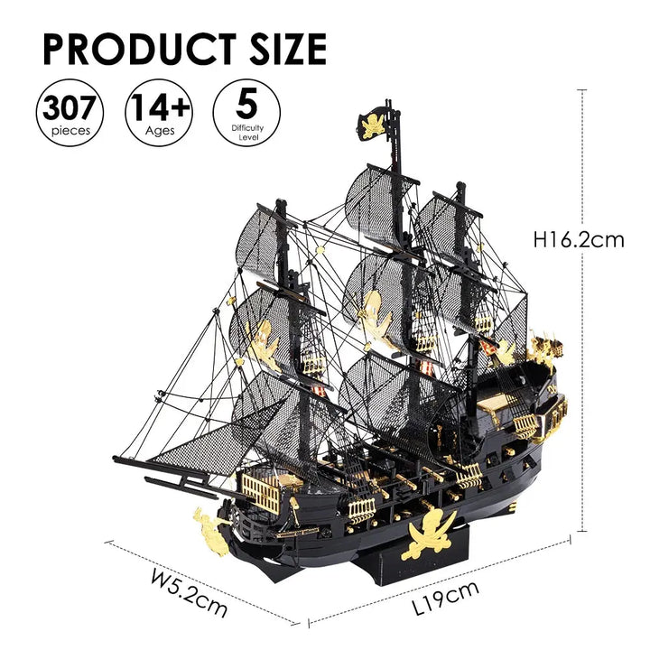 Black Pearl Model Metal Model to assemble