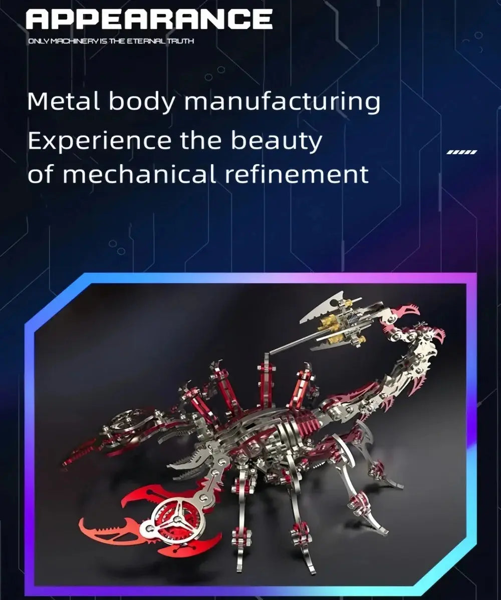 Scorpion assembly model 3D puzzle Model to assemble