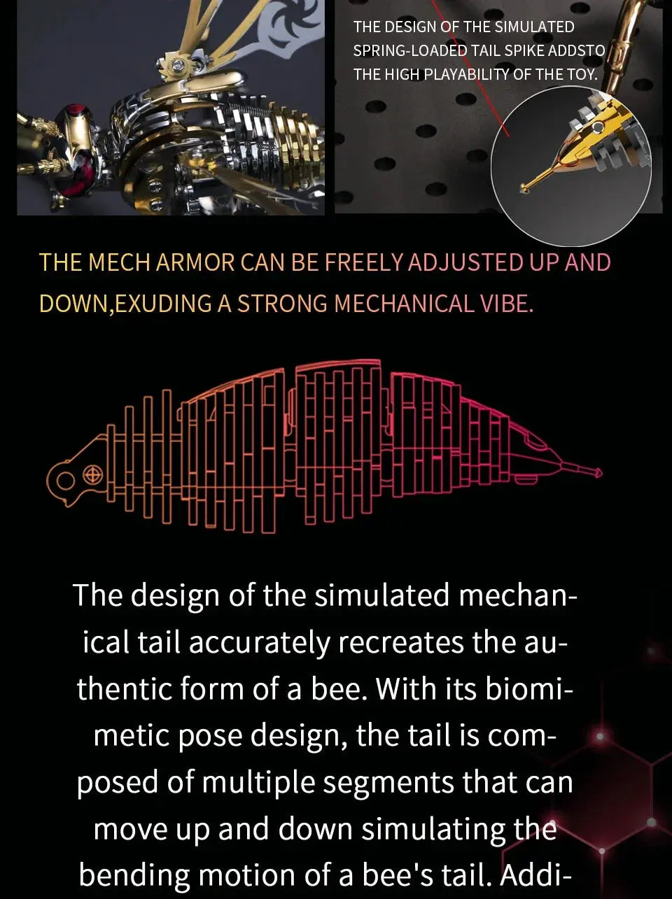 Large Wasp DIY Metal Model Kit - Model to assemble