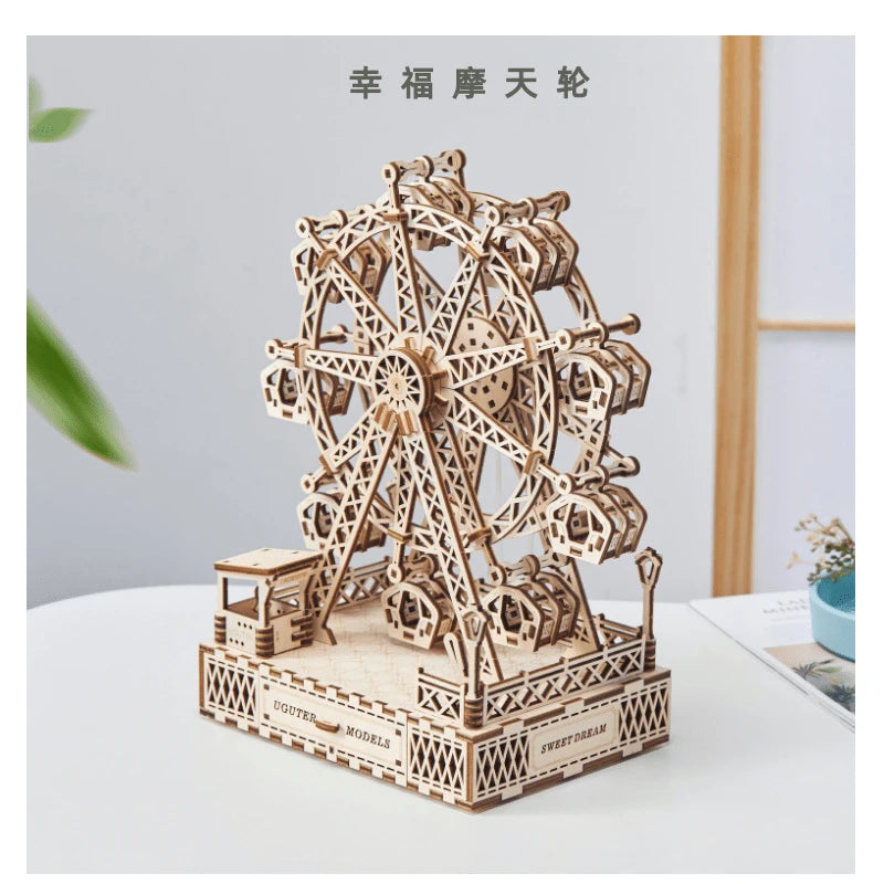 Vintage Pendulum Owl Clock Ferris Wheel