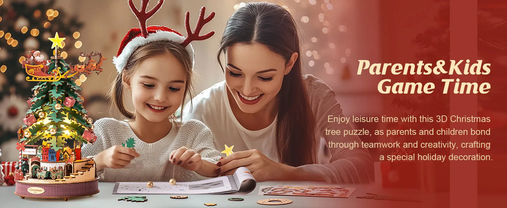 Music Box Christmas Melody Tree - Model to assemble