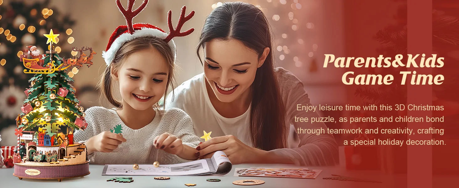 Music Box Christmas Melody Tree - Model to assemble