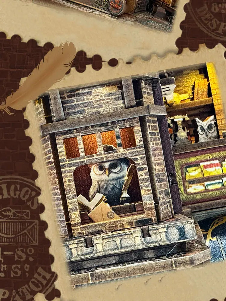 Owl Post Office DollHouse - Model to assemble