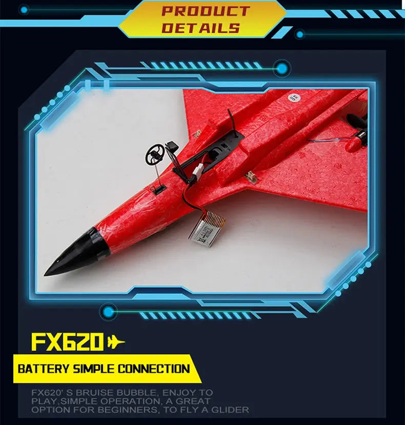 SU-35 RC Fighter Jet Foam Glider – 2.4G Remote Control Fixed Wing Airplane for Kids & Hobbyists - Model to assemble