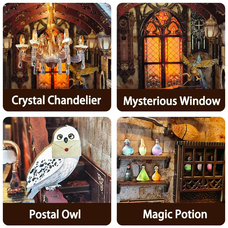 Magic Academy Figurines Miniatures Bookend - Model to assemble