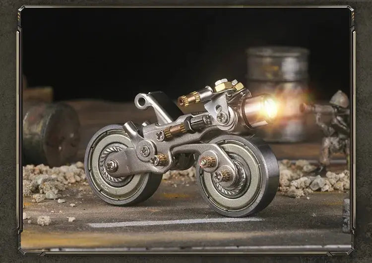 Mechanical Armor 3D Metal Puzzle Kit – DIY Tank, Motorcycle, Cannon & Airship Model Building Set for Adults - Model to assemble