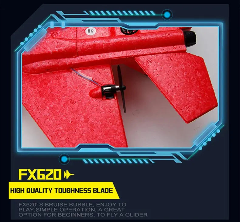SU-35 RC Fighter Jet Foam Glider – 2.4G Remote Control Fixed Wing Airplane for Kids & Hobbyists - Model to assemble