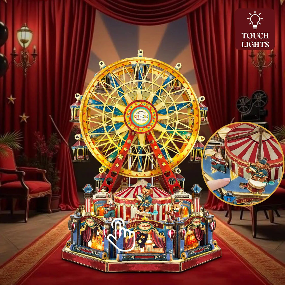 Century Ferris Wheel Music Box Doll Houses - Model to assemble