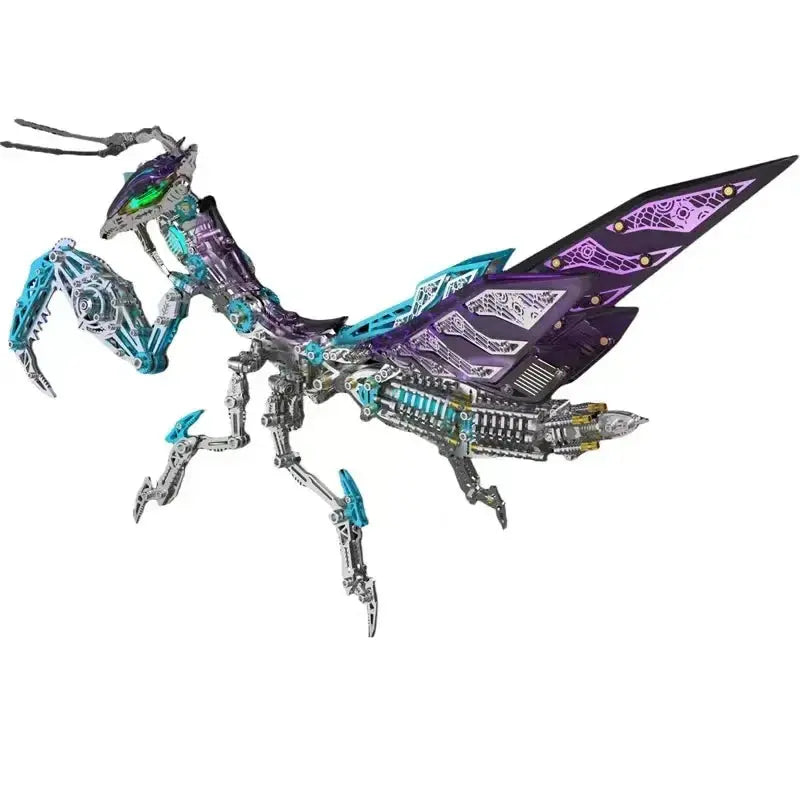 New Mechanical Praying Mantis Metal DIY Punk Praying Mantis Stainless Steel Insect Assembly 3D Puzzle for Adult and Children Model to assemble
