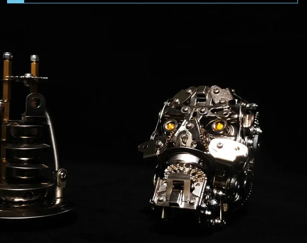 200 Pcs+ Metal Assembly Skull Model 3d Puzzle Metal Assembly Models Difficult Mechanical Toys Precision DIY Kit Model to assemble