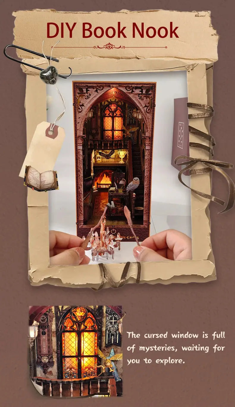 Magic Academy Figurines Miniatures Bookend - Model to assemble