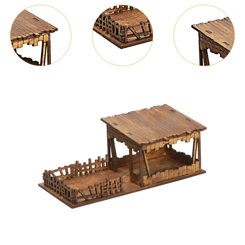 1/72 Models DIY Wooden House Assemble - Model to assemble