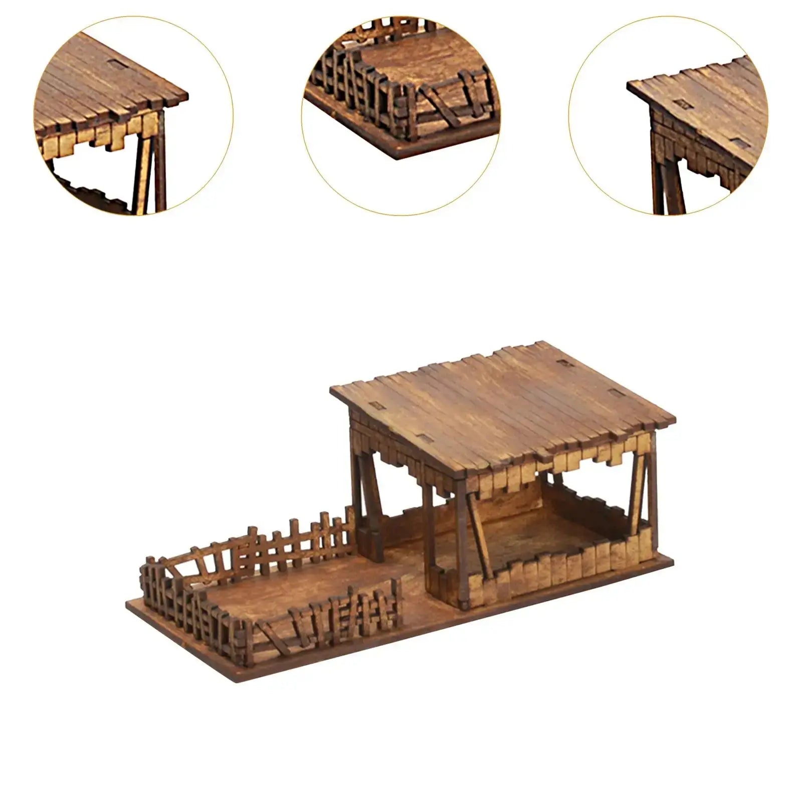 1/72 Models DIY Wooden House Assemble - Model to assemble