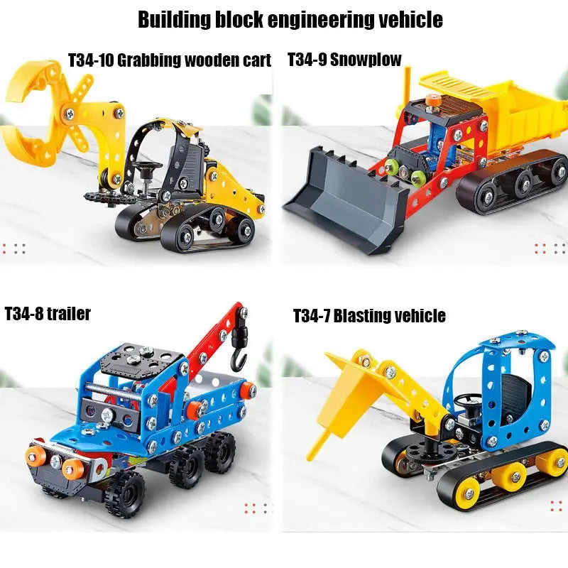 Metal Off-Road Vehicle Building Blocks - Model to assemble