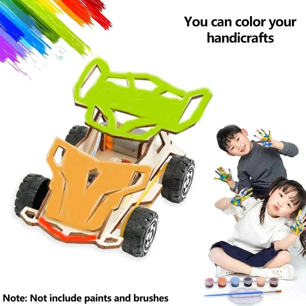 DIY Wooden Remote Control Car - Model to assemble