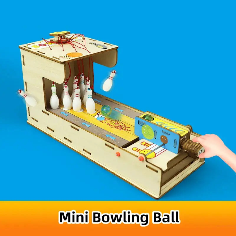 Mini Bowling Ball Wooden Model Kit Model to assemble