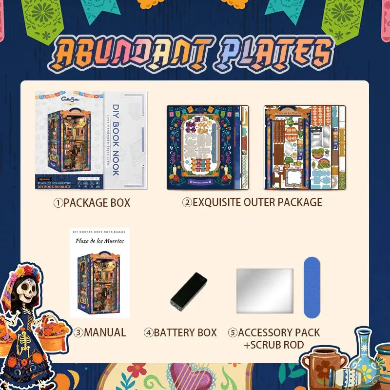 Plaza de los Muertos book nook - Model to assemble