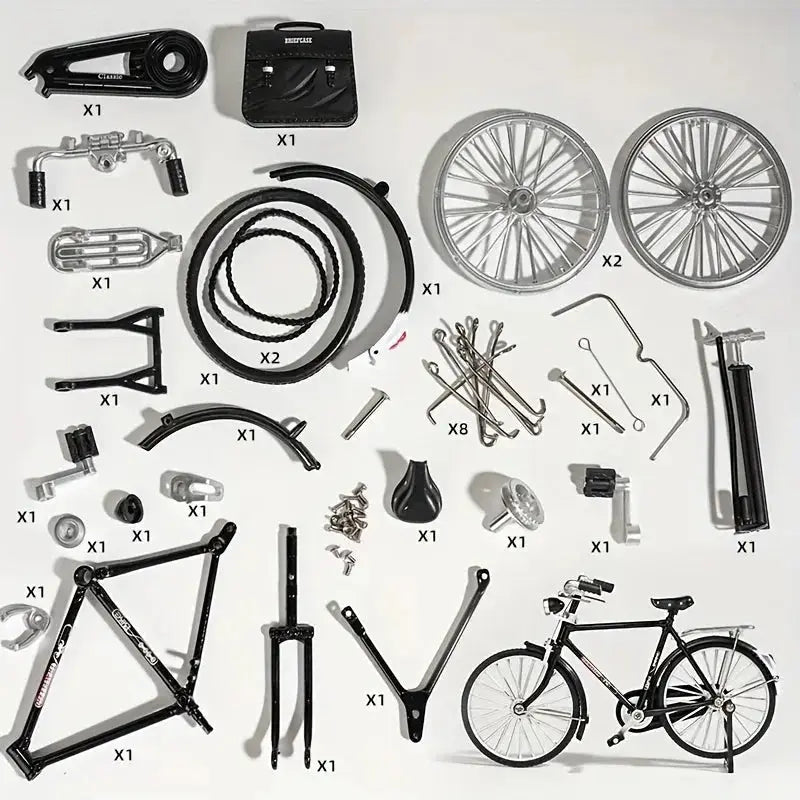 Retro Bicycle Metal Model Kit - Model to assemble