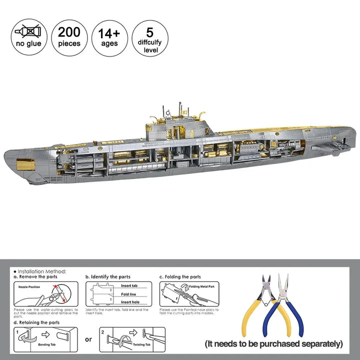 Yamato Nagato Class Battleship Metal Model to assemble