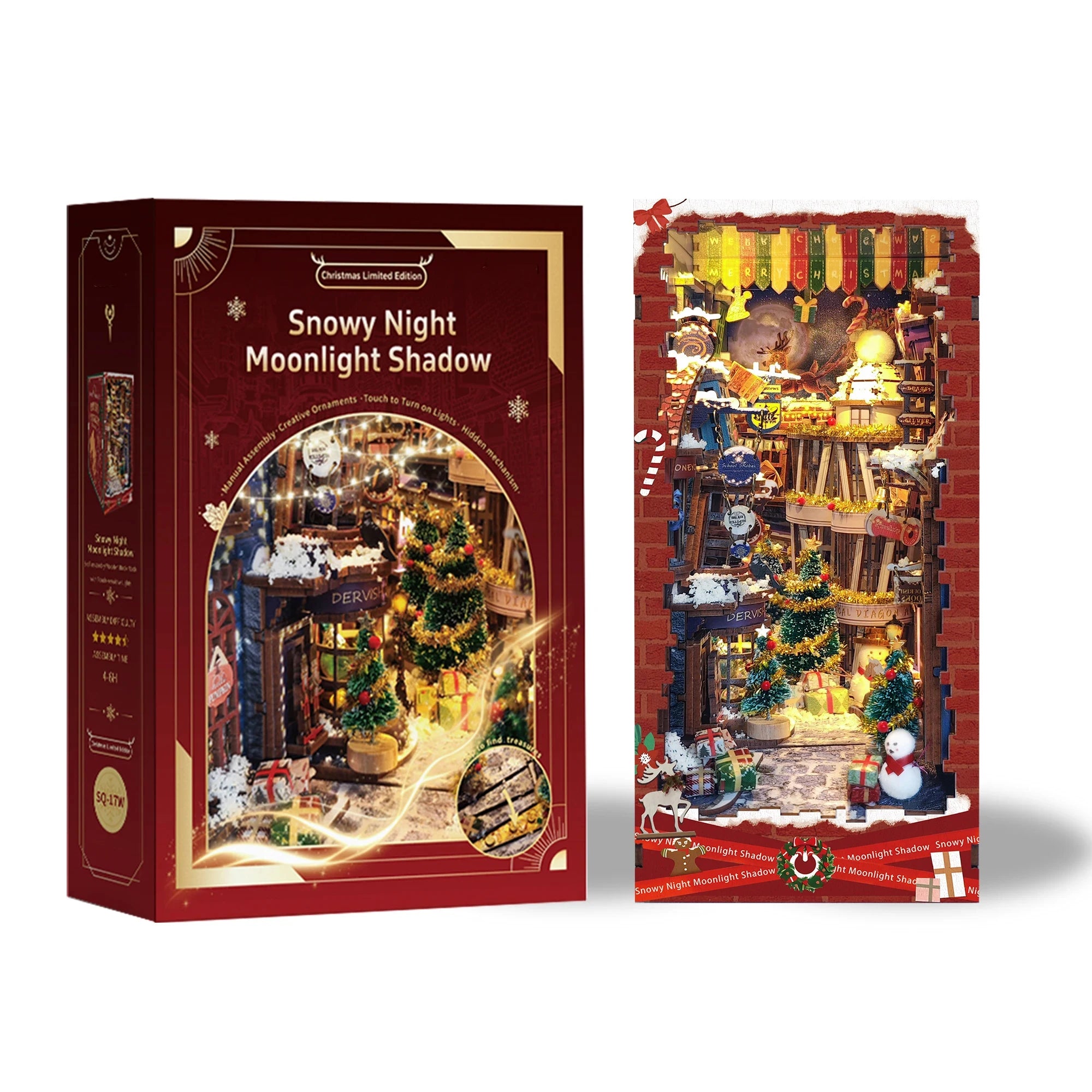 Magic Night Alley with LED lights - Model to assemble