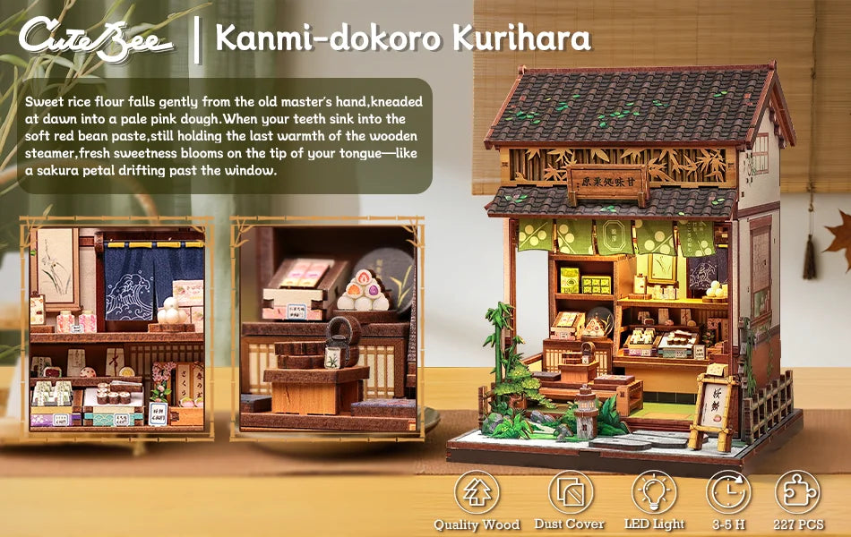 Japan Style Book Nook - Model to assemble