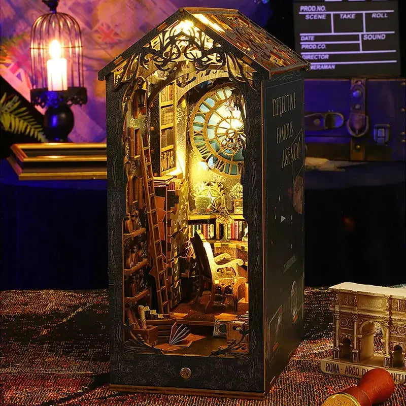 DIY bookend Kits With LED Light - Model to assemble