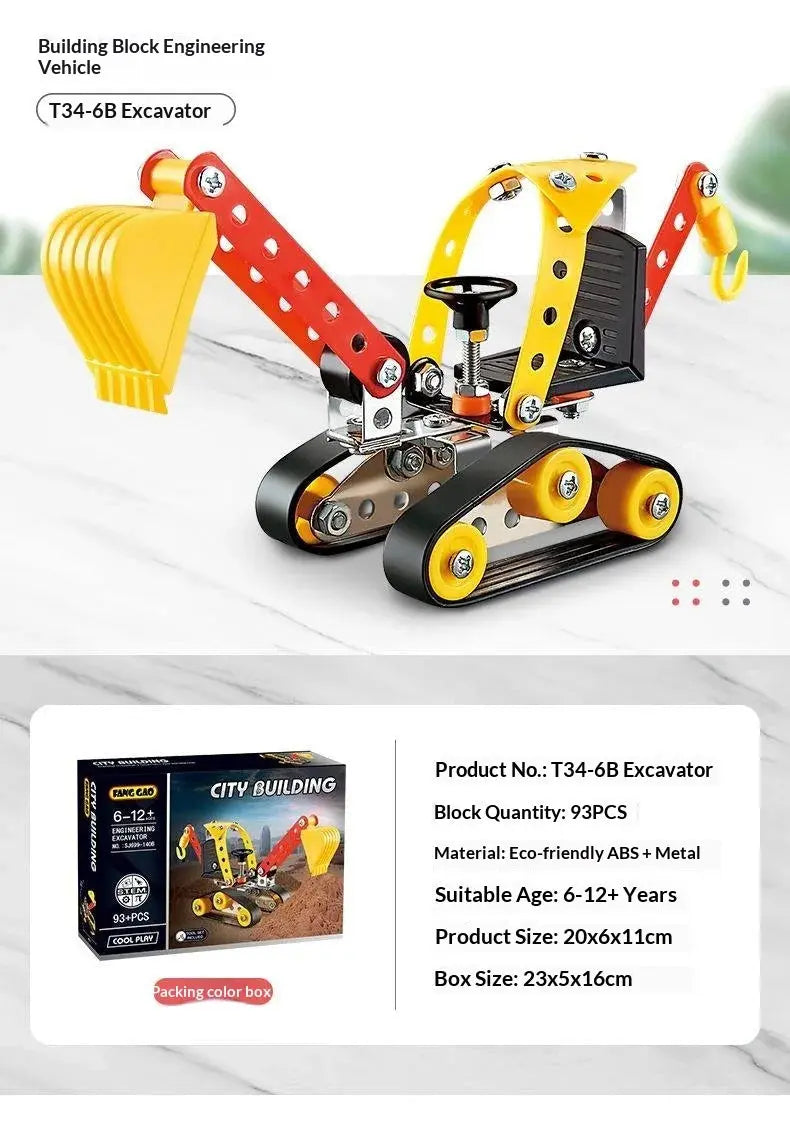 Metal Off-Road Vehicle Building Blocks - Model to assemble