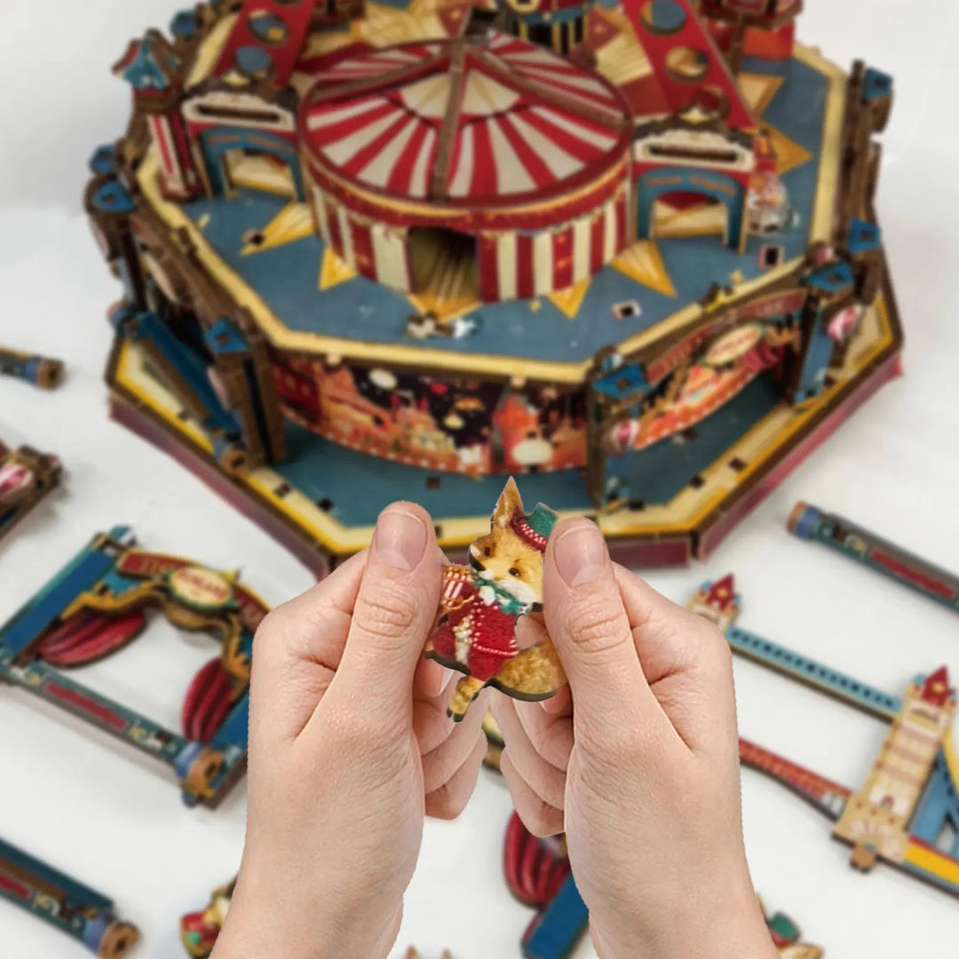 Century Ferris Wheel Music Box Doll Houses - Model to assemble