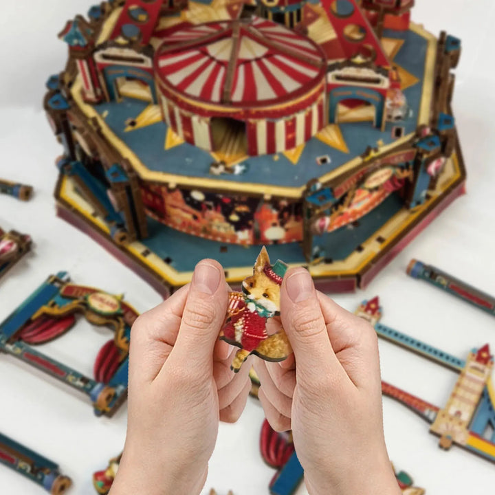 Century Ferris Wheel Music Box Doll Houses - Model to assemble