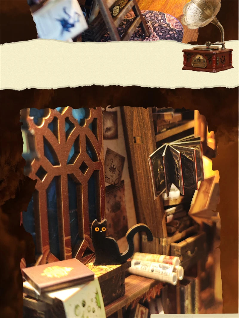 Magic Night Alley with LED lights - Model to assemble