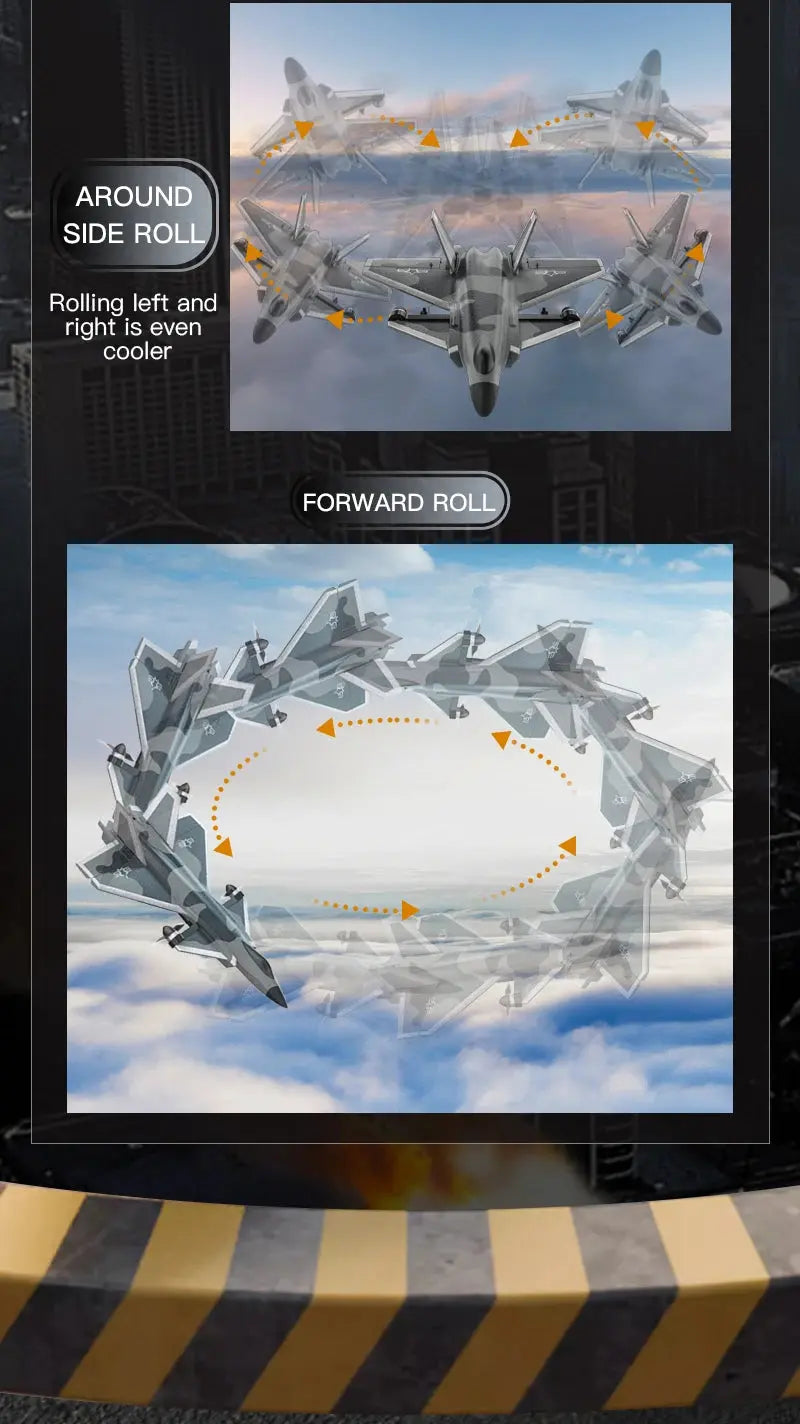 J20 Fighter Jet RC Plane 2.4G 6CH Brushless Motor – Fixed Wing Model Kit - Model to assemble