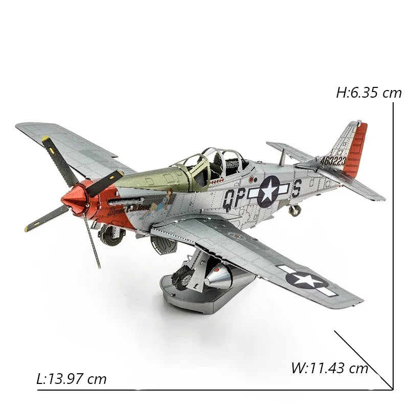 3D Metal Puzzle UFO DIY Handmade Space Exploration Spacecraft Assembly Model Jigsaw Puzzle Toys For Adult Kids Model to assemble