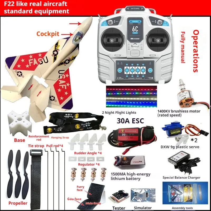 Remote-Controlled RC Fixed Wing Model Airplane Su-7 Super Large Fighter DIY Assembled Toy for Hobbyists And Collectors - Model to assemble