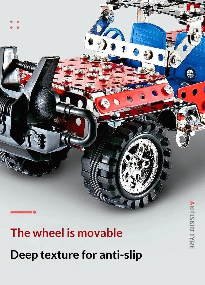 Metal Off-Road Vehicle Building Blocks - Model to assemble