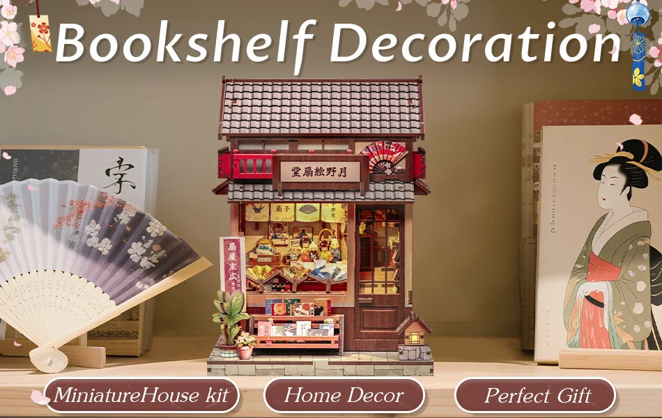Japan Style Book Nook - Model to assemble