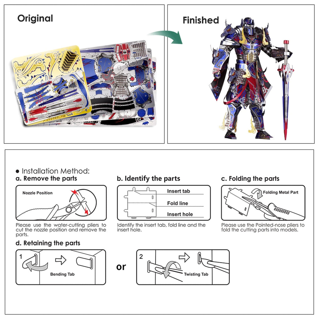 Piececool 3D Metal Puzzle TITAN Assembly Model Kits Teen Toys Jigsaw Puzzles DIY for Adult Model to assemble
