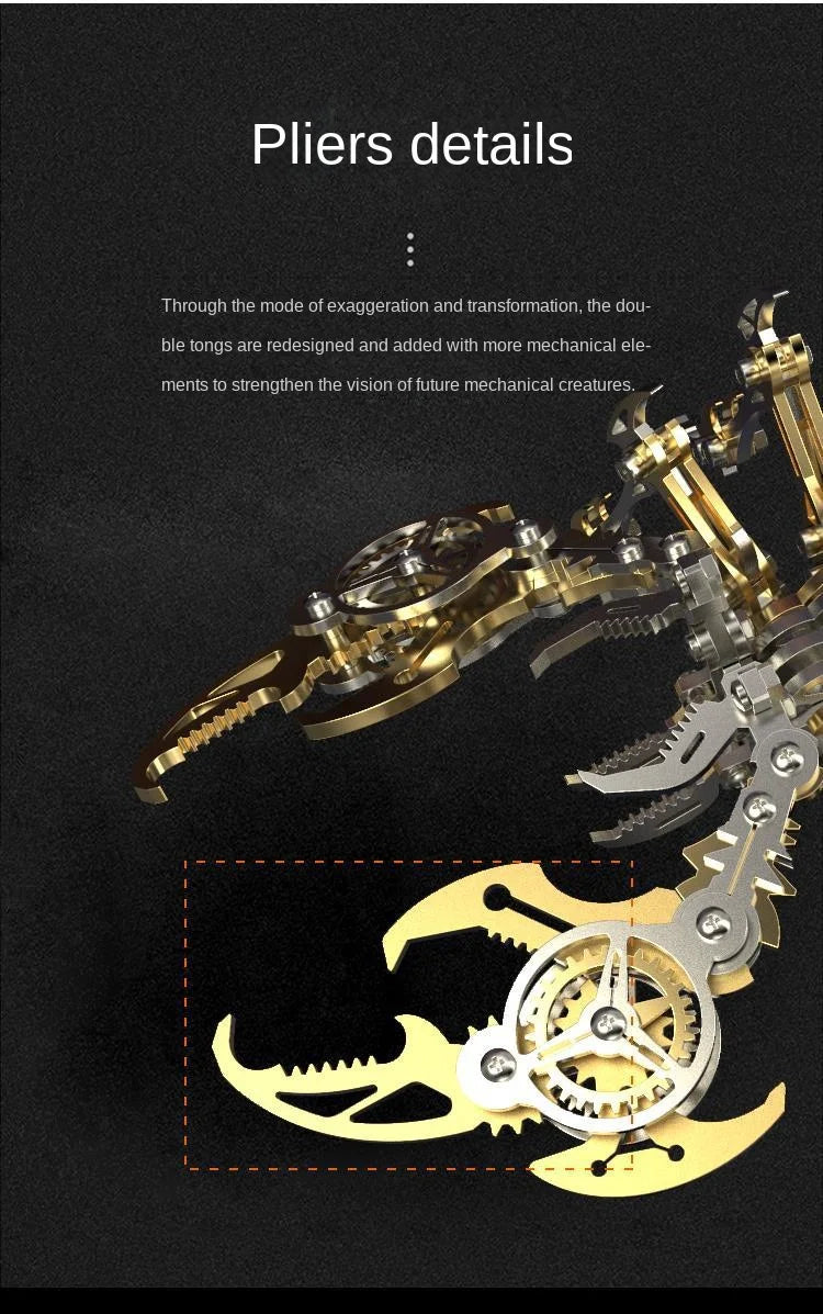 3D Metal Puzzle for Adults, Mechanical Scorpion Insect Model Kit, DIY Metal Building Puzzle Set, Assembly Toy Gift for Men Boys Model to assemble