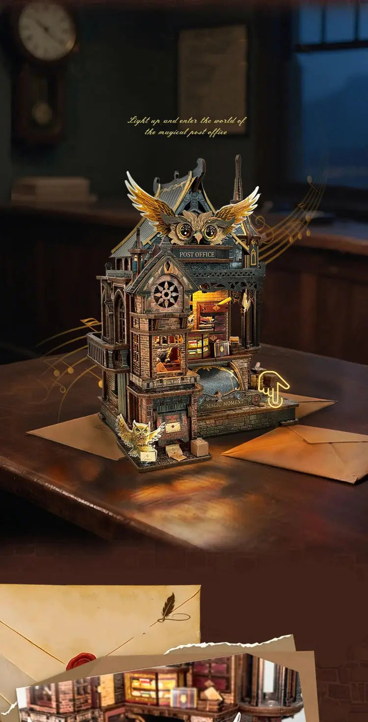 Owl Post Office DollHouse - Model to assemble