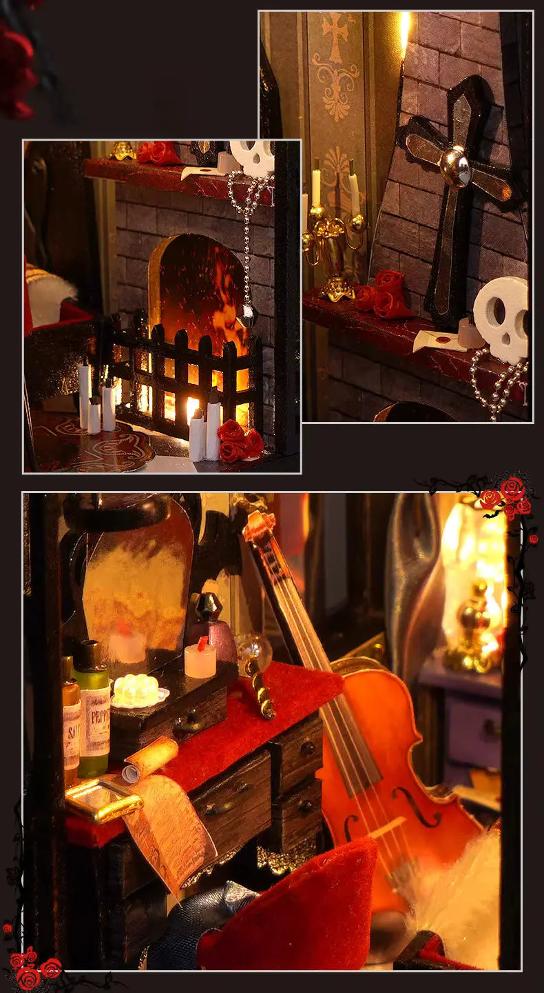 The Dark Gate DIY Book Nook Kit Model to assemble