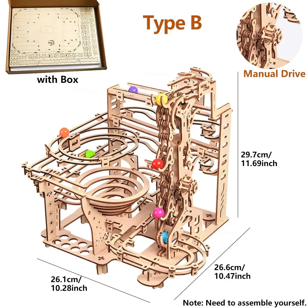 Marble Run Set DIY Assemble Building Model - Model to assemble